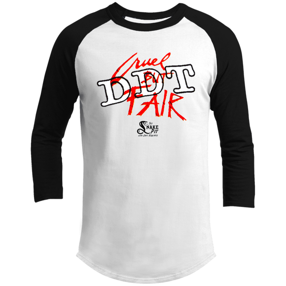 Cruel But Fair (Snake Pit)- Baseball T-Shirt