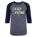 Fact Fiction (Extreme Life)- Baseball T-Shirt - heather blue/navy
