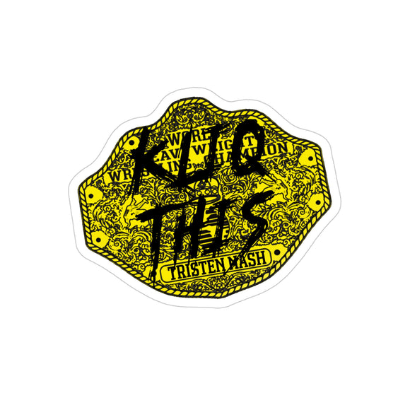 Big Gold Black (Kliq) -Transparent Die-Cut Sticker