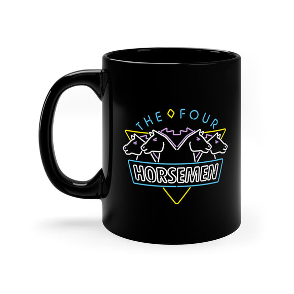 Four Horsemen Neon -11oz Black Mug