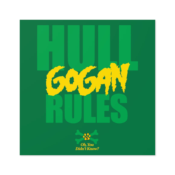 Hull Gogan Rules (OYDK)- Square Sticker