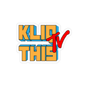 Kliq This TV -Transparent Die-Cut Sticker