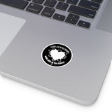 Sheets/Streets White (Foley)- Round Sticker