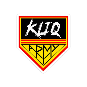Kliq Army -Transparent Die-Cut Sticker