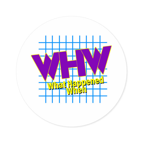 Vintage WHW Logo- Round Sticker
