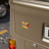 Kliq This TV -Transparent Die-Cut Sticker