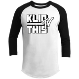 Kliq This TV B/W- Baseball T-Shirt