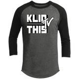Kliq This TV B/W- Baseball T-Shirt