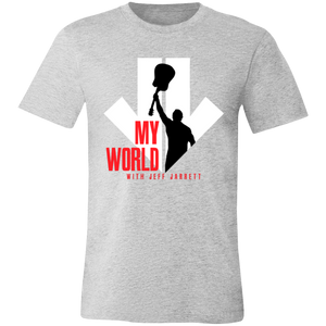 My World Logo-  Unisex Jersey Short-Sleeve T-Shirt