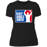 Kurt Angle Show Logo -  Ladies' Boyfriend T-Shirt