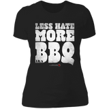 Less Hate More BBQ (GJR)- Ladies' Boyfriend T-Shirt