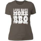Less Hate More BBQ (GJR)- Ladies' Boyfriend T-Shirt