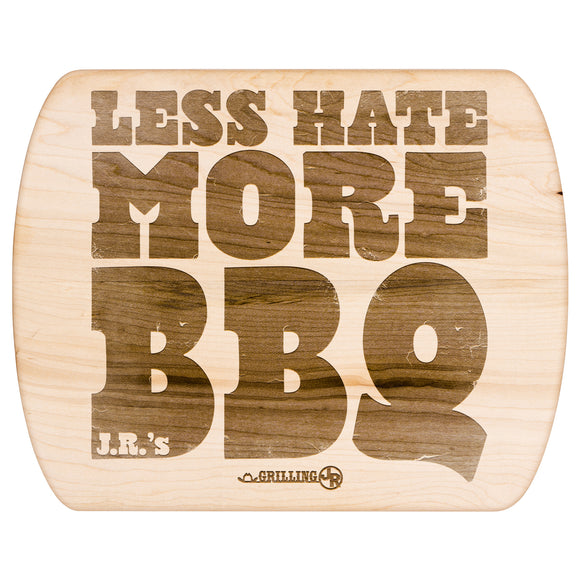 Less Hate More BBQ (GJR)- Maple Cutting Board