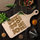 Less Hate More BBQ (GJR)- Maple Cutting Board w/Handle