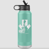 My World Logo- 32OZ Water Bottle