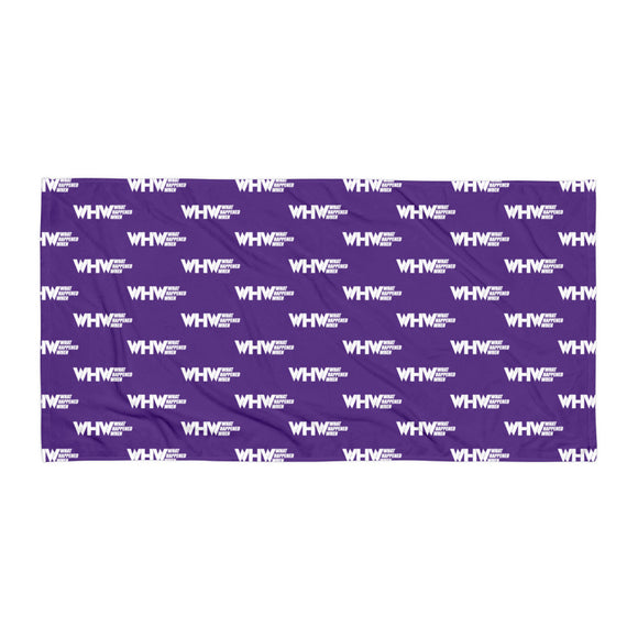 WHW Logo- Beach Towel