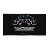 Four Horsemen Neon Logo- Beach Towel