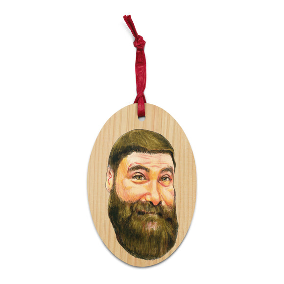 Cartoon Foley (Foley is Pod)- Wooden Ornament