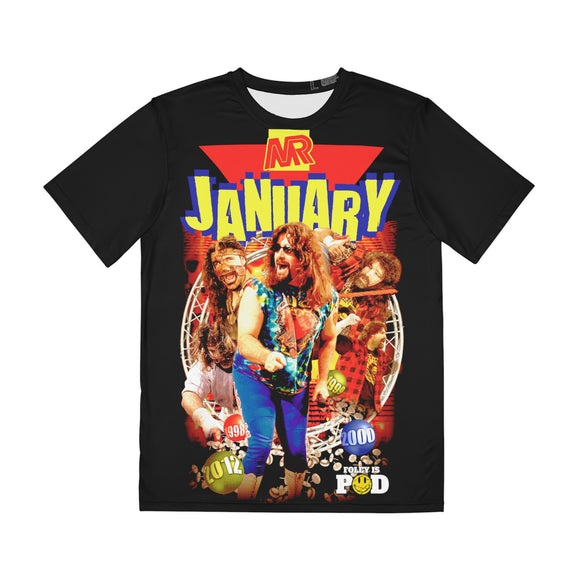 Mr. January (Foley is Pod) Large Print- Men's Polyester Tee (AOP)