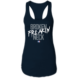 Broken Freakin Neck (KAS)-  Ladies Racerback Tank