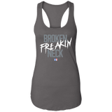Broken Freakin Neck (KAS)-  Ladies Racerback Tank