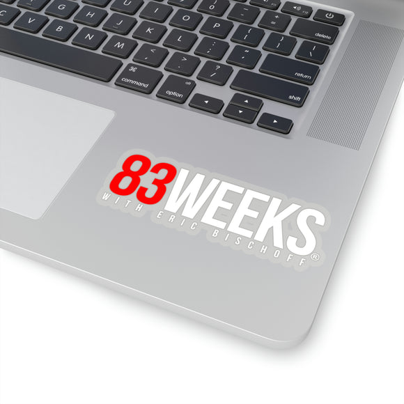 83 Weeks (White Logo)- Kiss-Cut Sticker