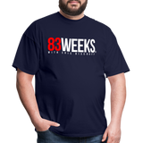 83 Weeks (White Logo) - Classic T-Shirt - navy