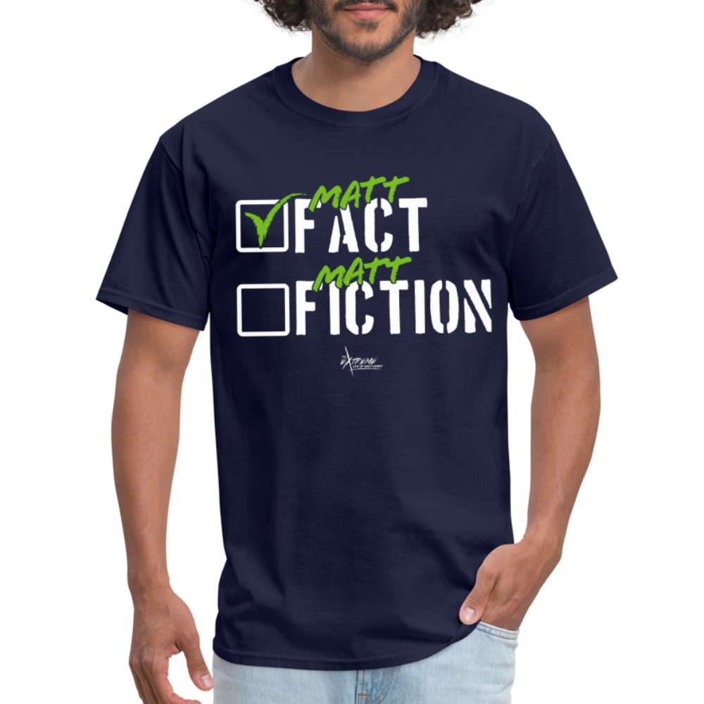 Matt Fact Matt Fiction Classic T Shirt up to 6XL Box of Gimmicks