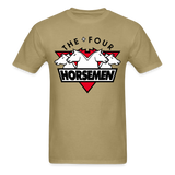 Four Horsemen Red & Black Classic T-Shirt up to 6XL - khaki