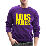 Lois Rules (WHW)- Crewneck Sweatshirt - purple