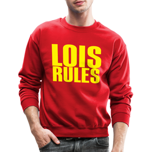 Lois Rules (WHW)- Crewneck Sweatshirt - red