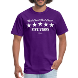 Five Stars Classic T-Shirt Up To 6XL - purple