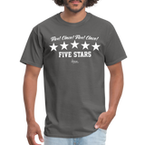 Five Stars Classic T-Shirt Up To 6XL - charcoal