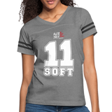 Eleven Soft (Kliq This)- Women’s Vintage Sport T-Shirt - heather gray/charcoal