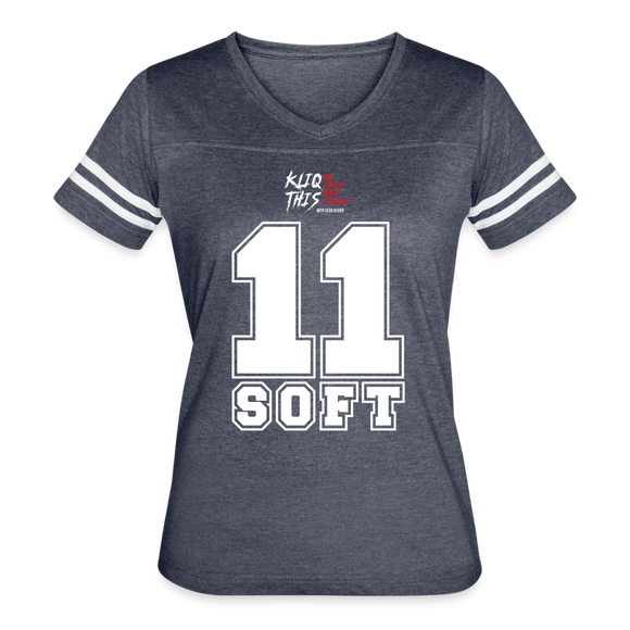 Eleven Soft (Kliq This)- Women’s Vintage Sport T-Shirt - vintage navy/white