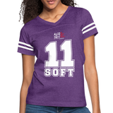 Eleven Soft (Kliq This)- Women’s Vintage Sport T-Shirt - vintage purple/white
