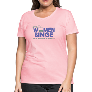 What Women Binge Premium T-Shirt - pink