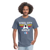 Steel City Angle (KAS)- Unisex Classic T-Shirt Up to 6XL - denim