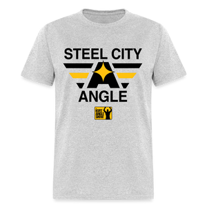 Steel City Angle (KAS- Steelers)- Unisex Classic T-Shirt Up to 6XL - light heather gray