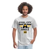 Steel City Angle (KAS- Steelers)- Unisex Classic T-Shirt Up to 6XL - heather gray