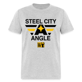 Steel City Angle (KAS- Steelers)- Unisex Classic T-Shirt Up to 6XL - heather gray