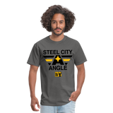 Steel City Angle (KAS- Steelers)- Unisex Classic T-Shirt Up to 6XL - charcoal