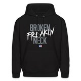 Broken Freakin Neck (KAS)- Men's Hoodie - black