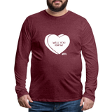 Well You Know (STW)- Men's Premium Long Sleeve T-Shirt - heather burgundy