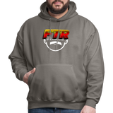 FTR w/ Dax Harwood Logo- Men's Hoodie - asphalt gray