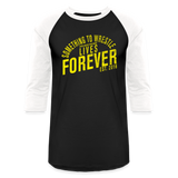 STW Lives Forever- Baseball T-Shirt - black/white