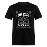 Under the Black Hat White Logo (Grilling JR)- Unisex Classic T-Shirt - black