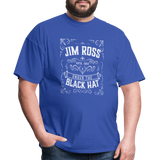 Under the Black Hat White Logo (Grilling JR)- Unisex Classic T-Shirt - royal blue