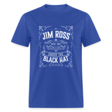 Under the Black Hat White Logo (Grilling JR)- Unisex Classic T-Shirt - royal blue
