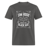 Under the Black Hat White Logo (Grilling JR)- Unisex Classic T-Shirt - charcoal